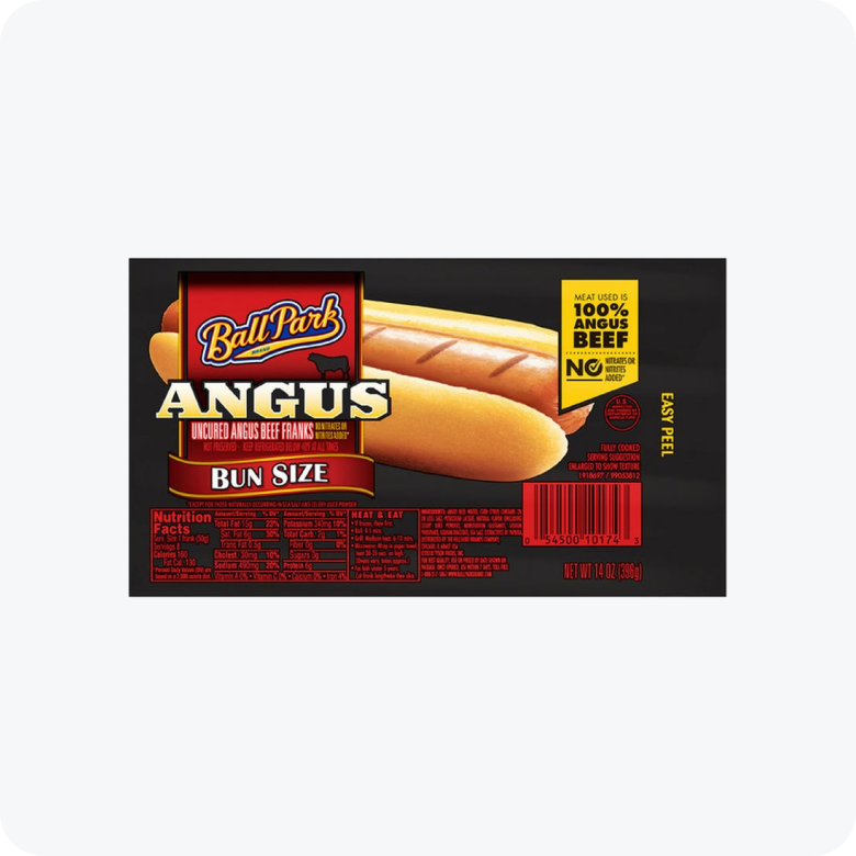 Ball Park Original Length Angus Beef Hot Dogs, 24 ct.