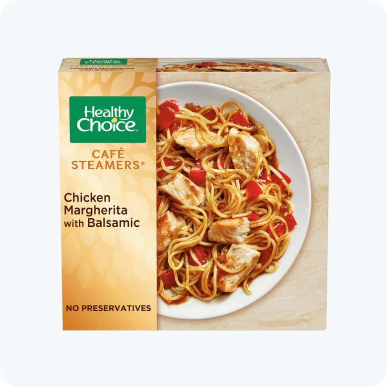 Healthy Choice Cafe Steamers Balsamic Chicken Margherita Frozen Meal, 9.5 oz -- 8 per case.