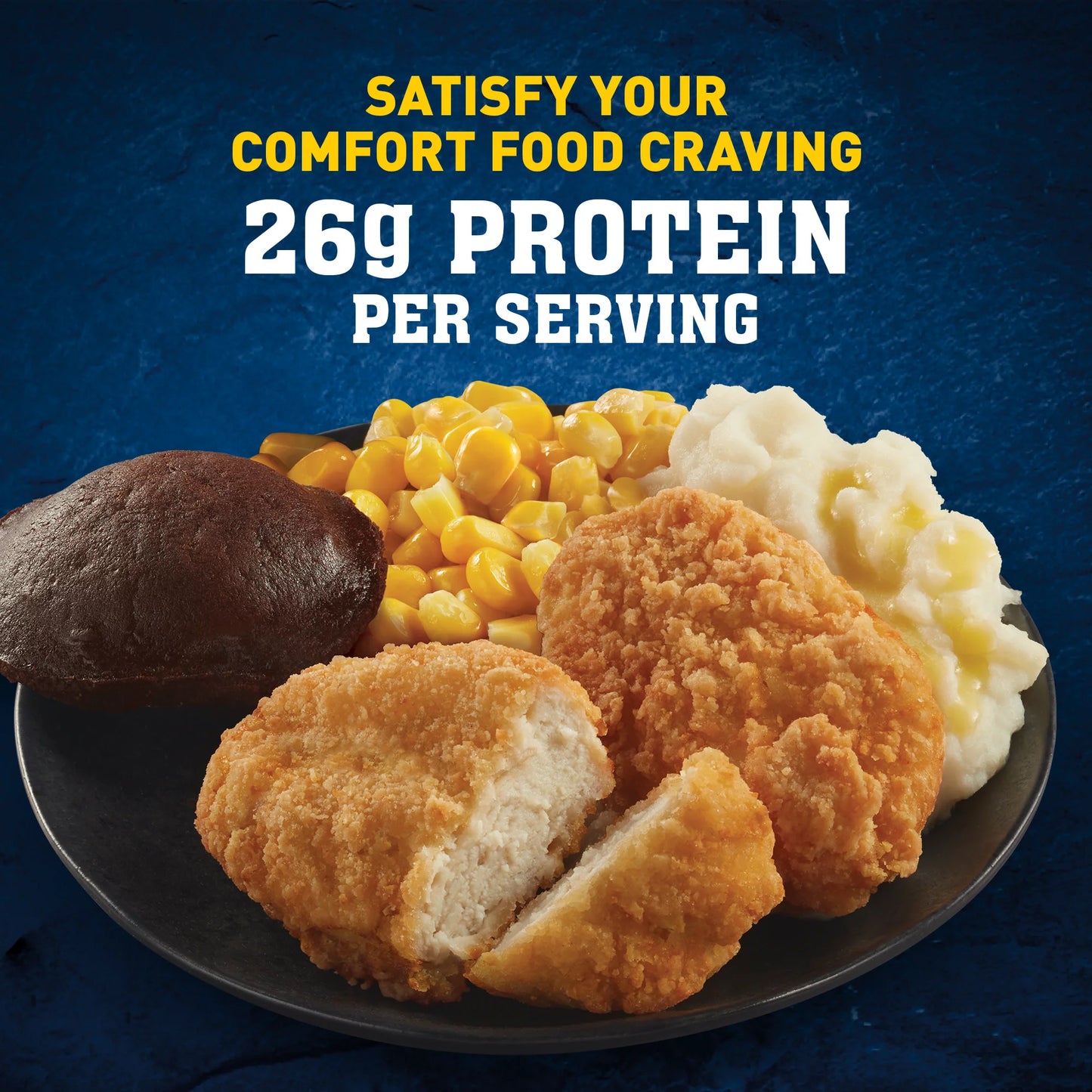 Hungry-Man Boneless Fried Chicken Frozen Dinner, 16 oz, -- 8 count