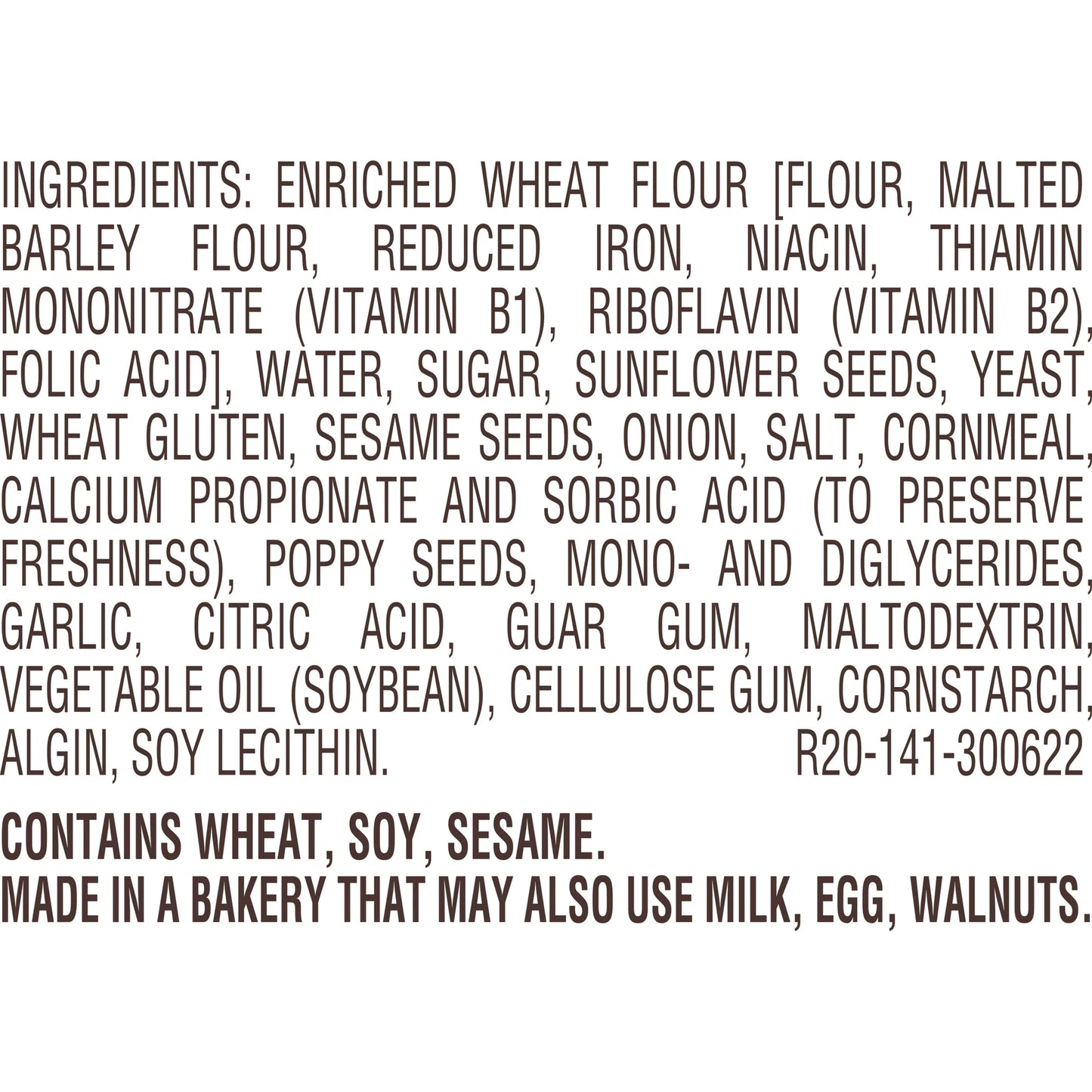 Thomas’ Everything Bagels, 6 Pre-Sliced Bagels, 20 Oz -- Pack of 2