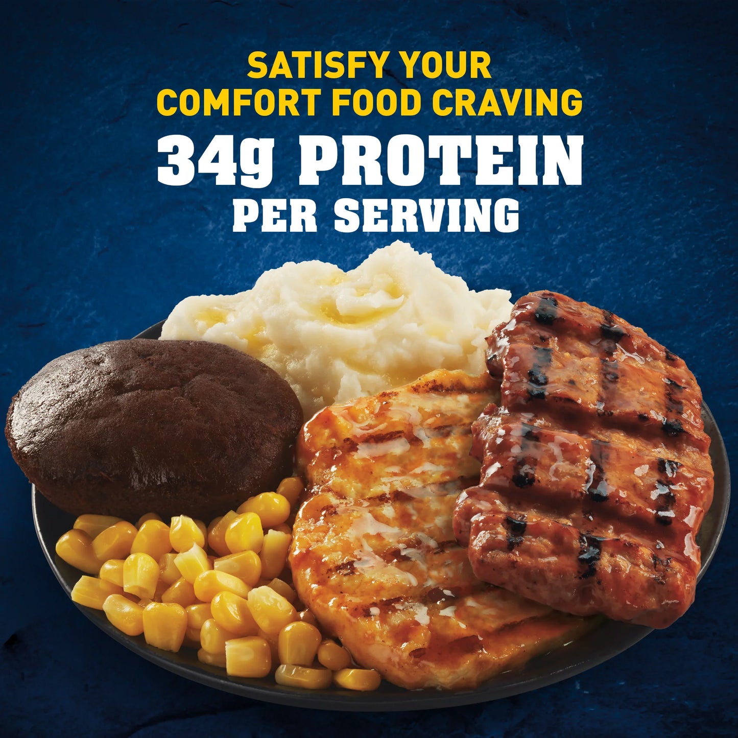 Hungry Man Smokin' Backyard BBQ Frozen Dinner, 15.25 oz -- Pack of 8
