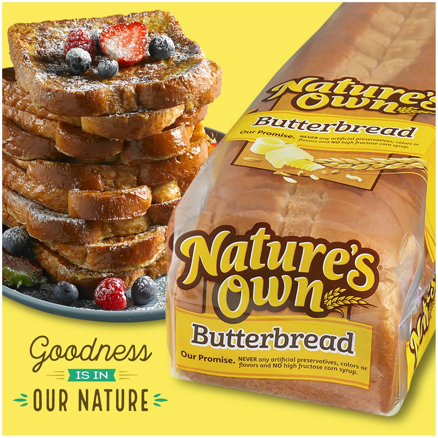 Nature's Own Butterbread White Bread Loaf, 20 oz -- Pack of 2
