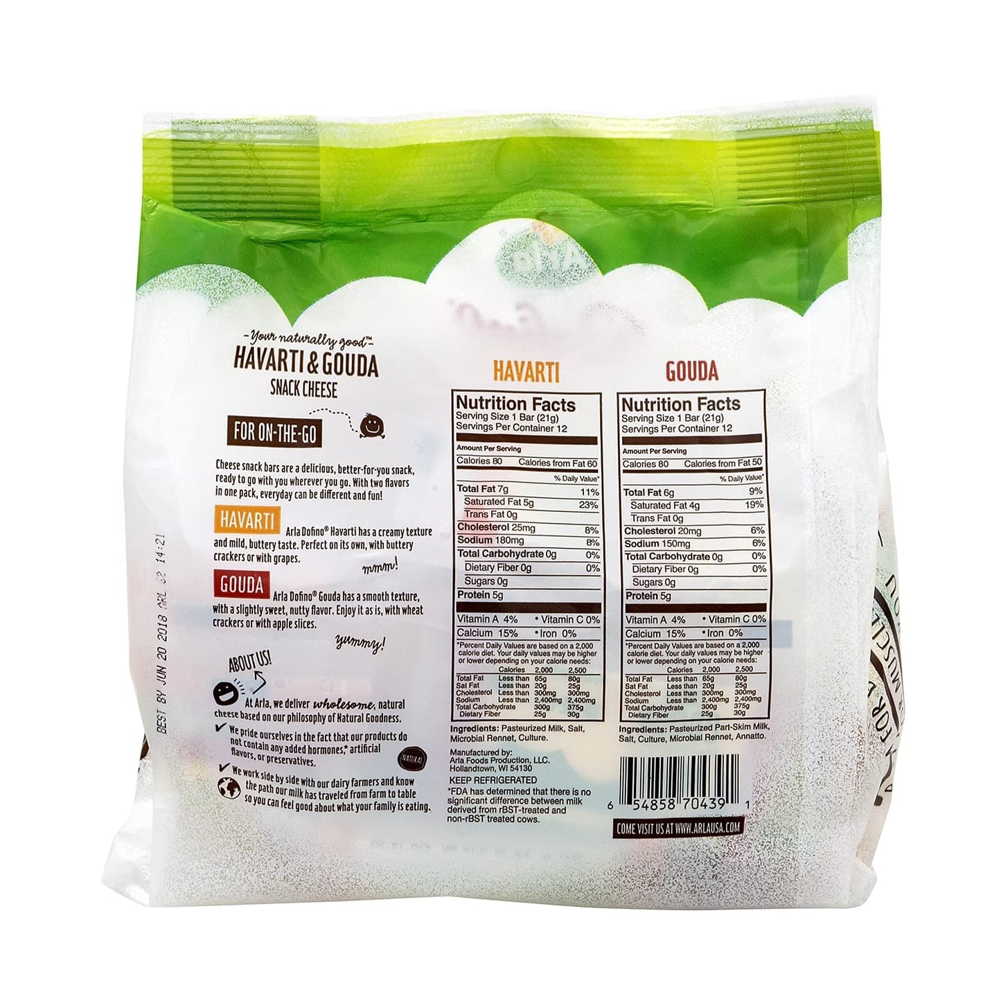 Arla Havarti and Gouda Cheese Snack (24 ct.)