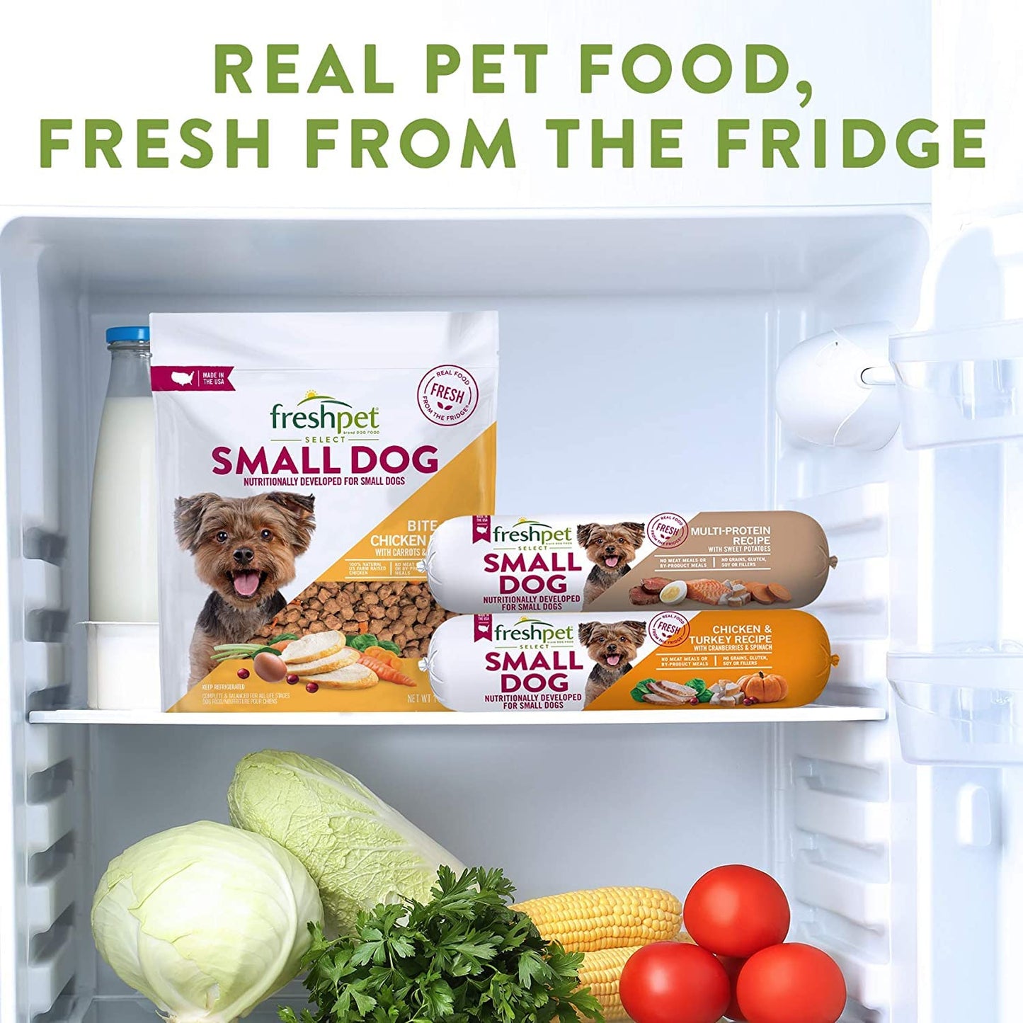 Freshpet Select Roll Small Wet Dog Chicken & Turkey Recipe Refrigerated Wet Dog Food - 3 Pack (3 / 1lb. Logs)