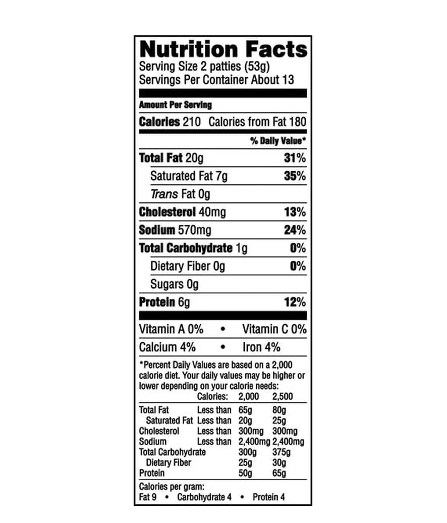 Jimmy Dean Original Sausage Patties, 23.9 Oz