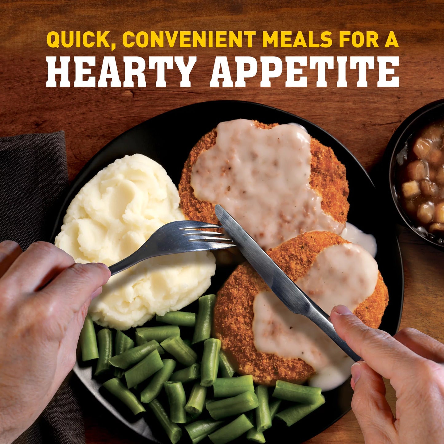Hungry-Man Country Fried Chicken Frozen Dinner, 16 oz -- Pack of 8