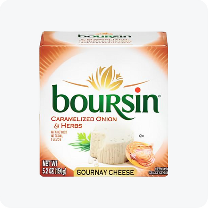 Boursin Caramelized Onion and Herbs Gournay Cheese Puck 5.2oz -- Pack of 2