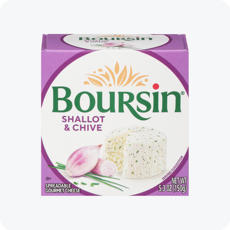 Boursin Shallot & Chive Gournay Cheese, 5.2 oz -- Pack of 2