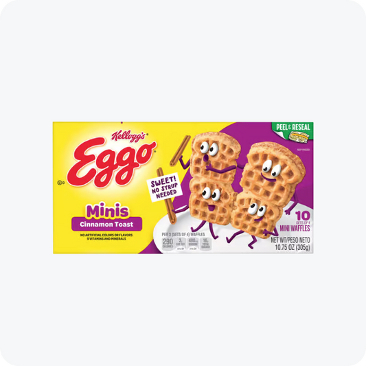 Eggo Cinnamon Toast Frozen Mini Waffles, 10.75 oz, 40 Count -- PACK OF 3