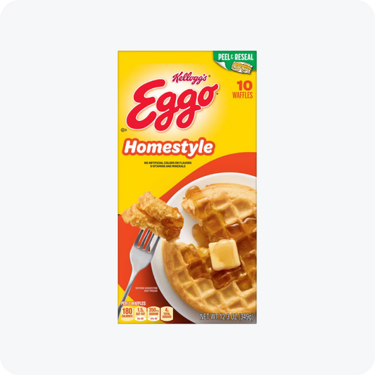 Eggo Homestyle Frozen Waffles, 12.3 oz, 10 Count -- PACK OF 3