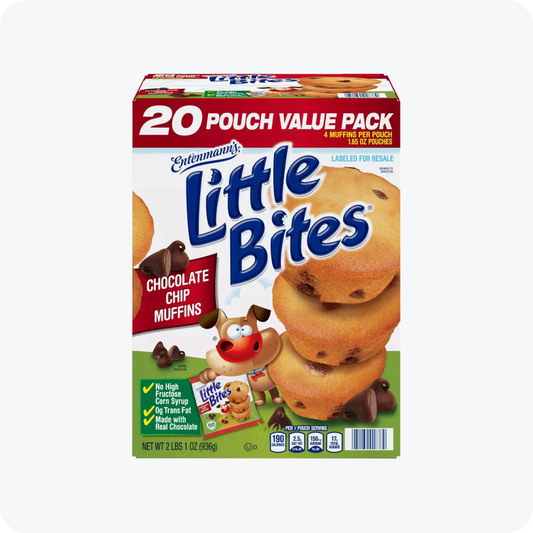 Entenmann's Little Bites Chocolate Chip Muffins -- 1.65 oz., 20 pk.