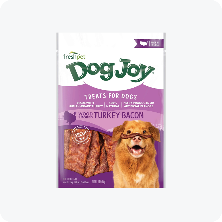 Freshpet Dog Joy Bacon, Turkey & Smoked Flavor Soft Treats for Dogs, 3 oz.