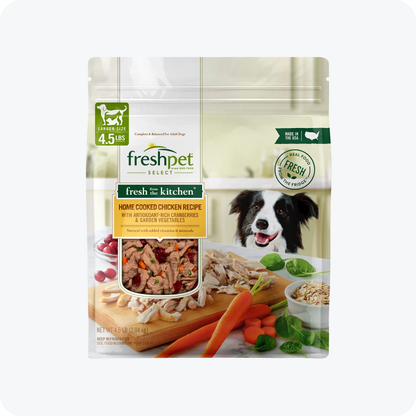 Freshpet Fresh From the Kitchen, Healthy & Natural Dog Food, Chicken Recipe, 4.5lb