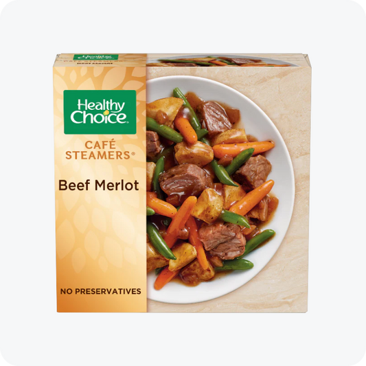Healthy Choice Cafe Steamers Beef Merlot Frozen Meal, 9.5 oz -- 8 per case.
