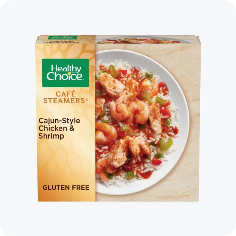 Healthy Choice Cafe Steamers Cajun Chicken Shrimp, 9.9 Ounce -- 8 per case.