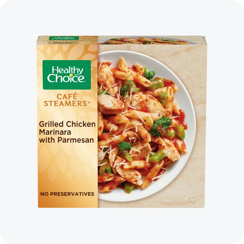 Healthy Choice Cafe Steamers Grilled Chicken Marinara with Parmesan Frozen Meal, 9.5 oz -- Pack of 8
