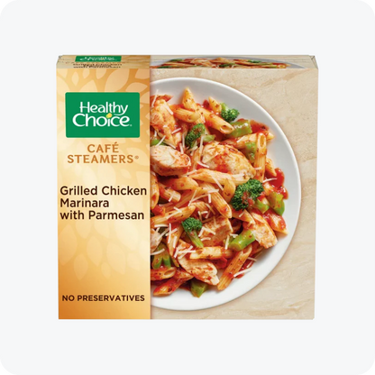 Healthy Choice Cafe Steamers Grilled Chicken Marinara with Parmesan Frozen Meal, 9.5 oz -- Pack of 8