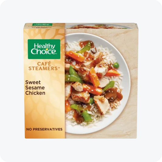 Healthy Choice Cafe Steamers Sweet Sesame Chicken Frozen Meal, 9.75 Ounce -- 8 per case.