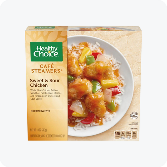 Healthy Choice Café Steamers Sweet & Sour Chicken Frozen Meal, 10 oz -- Pack of 8