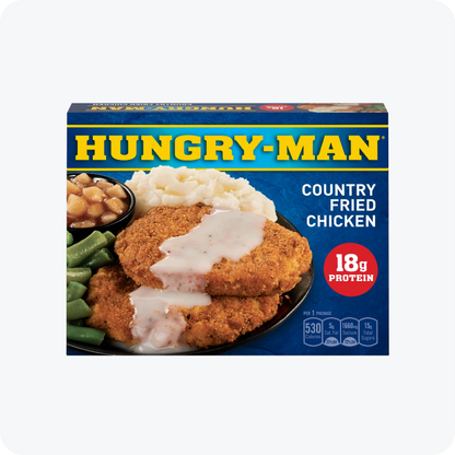 Hungry-Man Country Fried Chicken Frozen Dinner, 16 oz -- Pack of 8