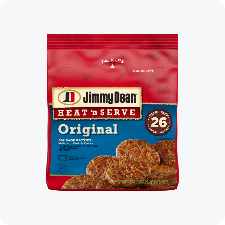 Jimmy Dean Original Sausage Patties, 23.9 Oz