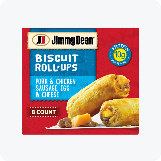 Jimmy Dean Sausage, Egg & Cheese Biscuit Rollups, 12.8 oz, 8 Ct -- Pack of 3