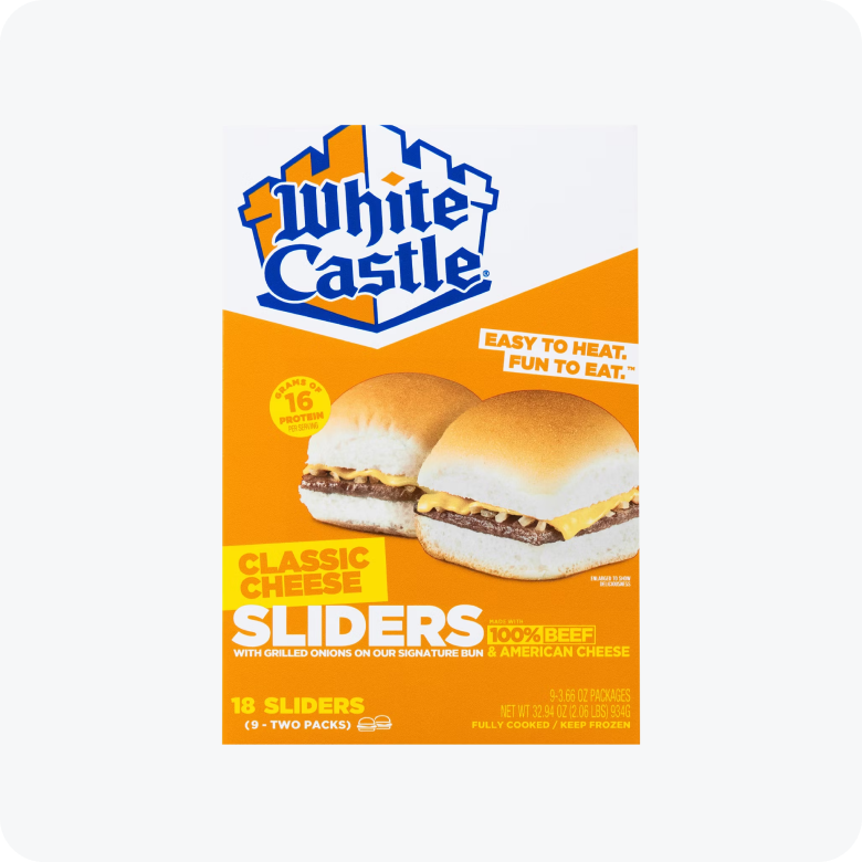 White Castle Classic Cheeseburger Sliders, 18 ct.