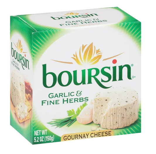 Boursin Garlic & Fine Herbs Spreadable Gournay Cheese Puck 5.2oz -- Pack of 2