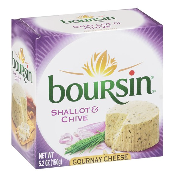 Boursin Shallot & Chive Gournay Cheese, 5.2 oz -- Pack of 2