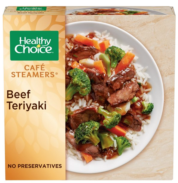 Healthy Choice Cafe Steamers Beef Teriyaki Frozen Meal, 9.5 oz -- 8 per case.