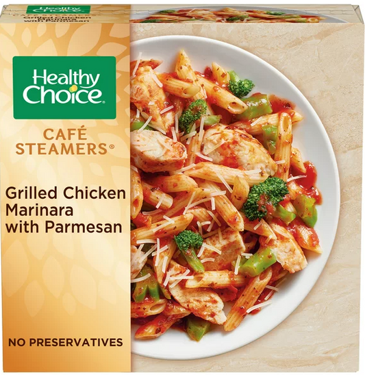 Healthy Choice Cafe Steamers Grilled Chicken Marinara with Parmesan Frozen Meal, 9.5 oz -- Pack of 8