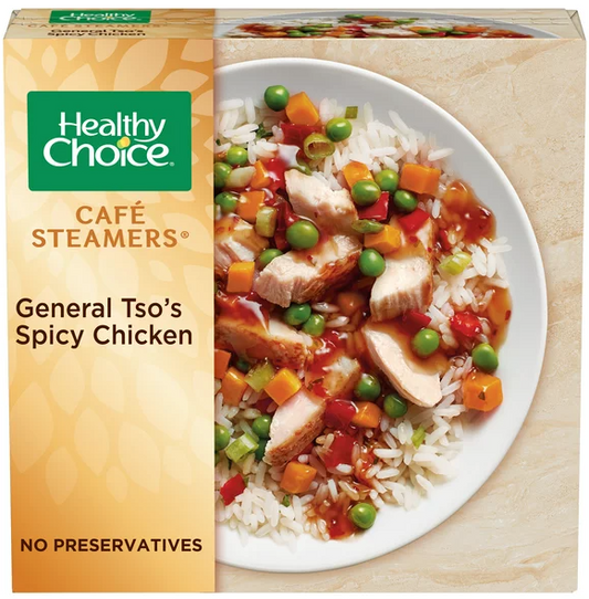 Healthy Choice Cafe Steamers General Tso's Spicy Chicken Frozen Meal, 10.3 oz -- 8 per case.