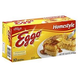 Eggo Homestyle Frozen Waffles, 12.3 oz, 10 Count -- PACK OF 3