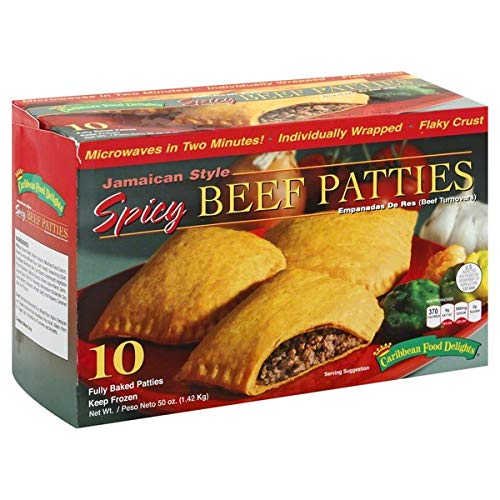 Jamaican Style Patties, Baked (Spicy), individually Wrapped Patties (10pcs)