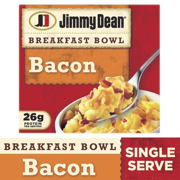 Jimmy Dean Breakfast Bowl Eggs, Potatoes, Bacon and Cheddar Cheese, 7 oz  -- 4 Pack