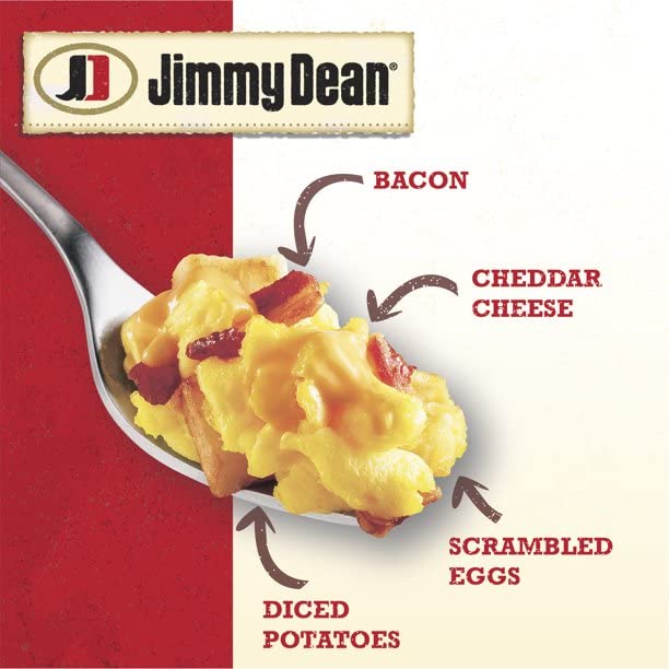 Jimmy Dean Breakfast Bowl Eggs, Potatoes, Bacon and Cheddar Cheese, 7 oz  -- 4 Pack