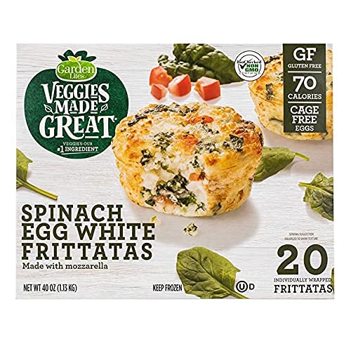 Garden Lites Veggies Made Great Spinach Egg White Frittatas 40oz., 20 Count -- Pack of 2