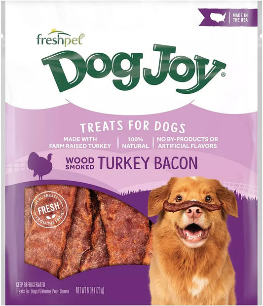 Freshpet Dog Joy Bacon, Turkey & Smoked Flavor Soft Treats for Dogs, 6 oz.