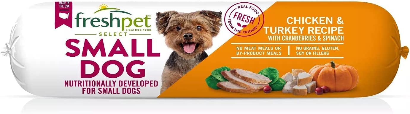 Freshpet Select Roll Small Wet Dog Chicken & Turkey Recipe Refrigerated Wet Dog Food - 3 Pack (3 / 1lb. Logs)