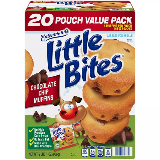 Entenmann's Little Bites Chocolate Chip Muffins -- 1.65 oz., 20 pk.