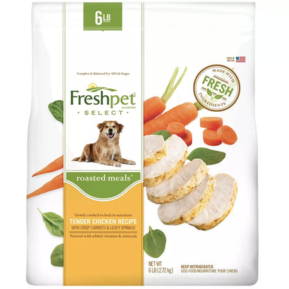 Freshpet Healthy & Natural Dog Food, Fresh Chicken Recipe, 6lb