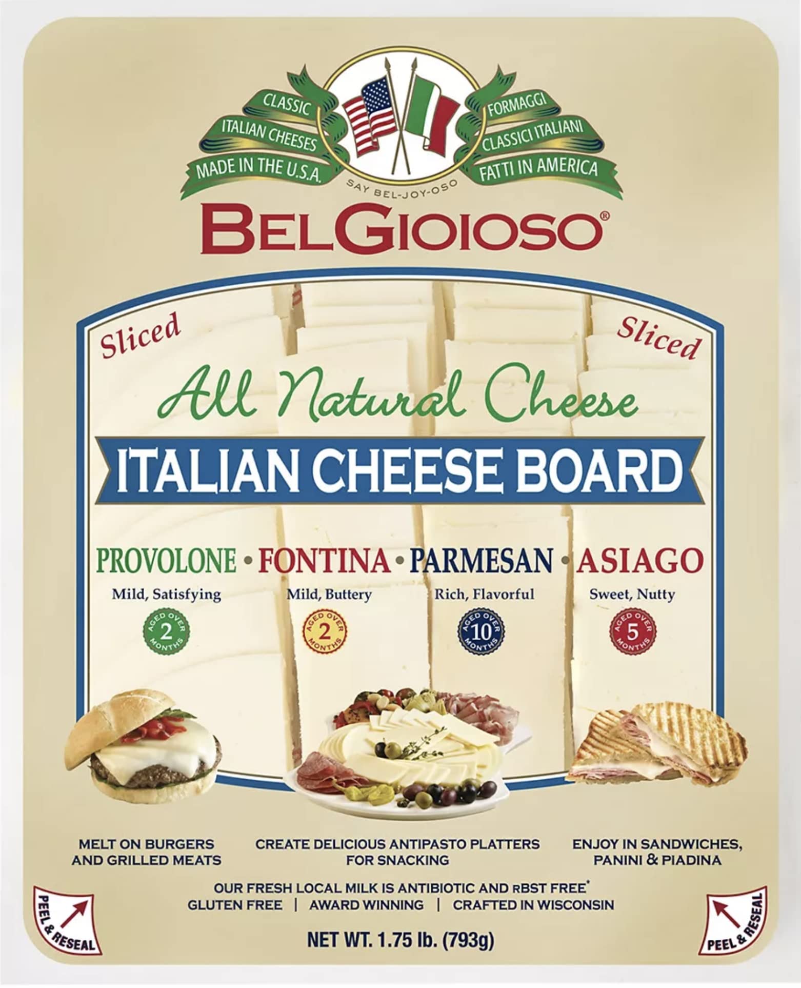 BelGioioso Italian Cheese Board, 1.75 Lbs. – SS Gourmet Store