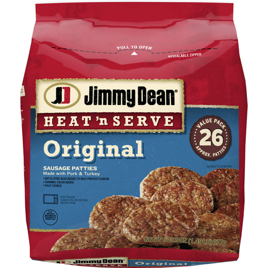 Jimmy Dean Original Sausage Patties, 23.9 Oz
