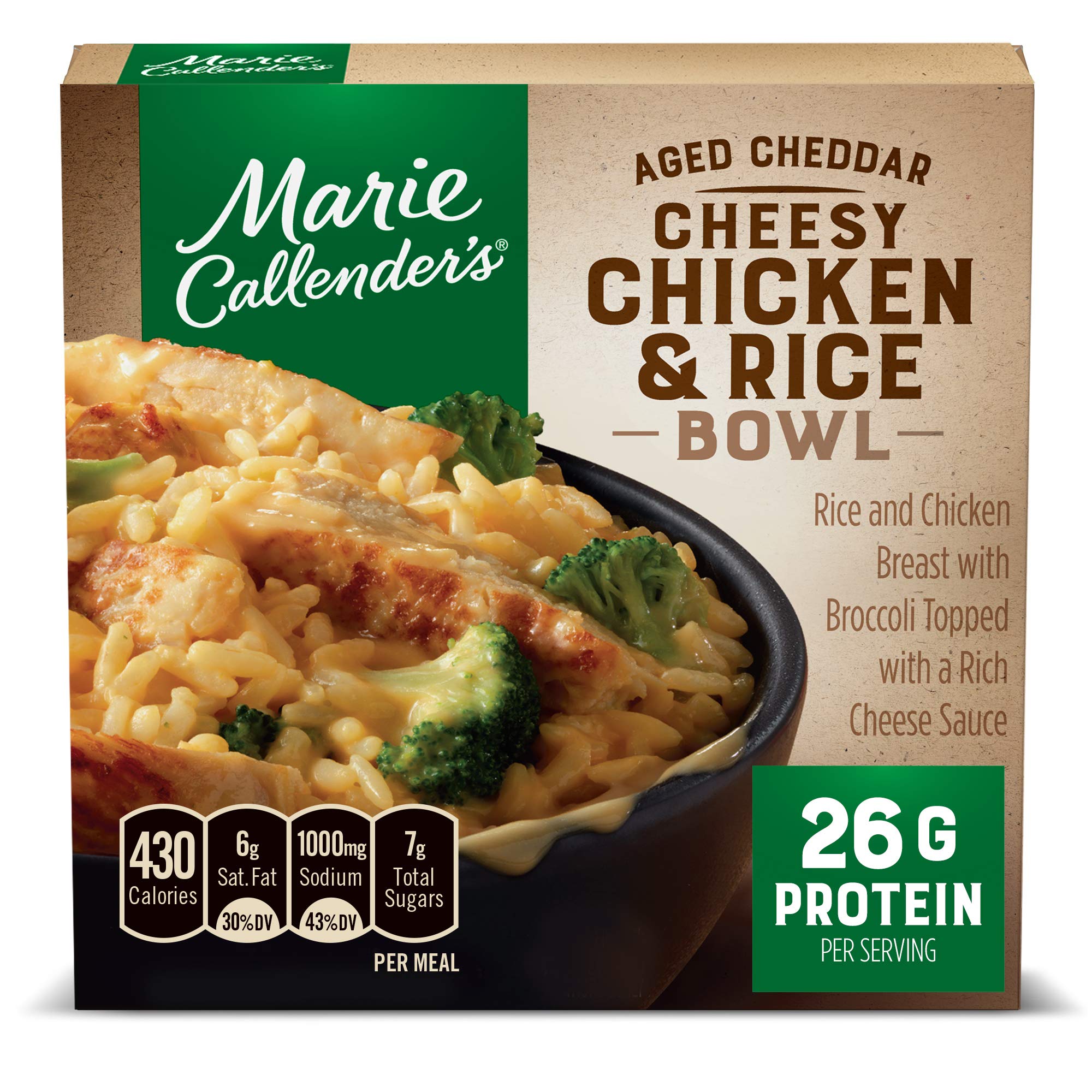 Marie Callender's Party Pack - Aged Cheddar Cheesy Chicken and Rice Bowl, Creamy Vermont Mac & Cheese Bowl, Tender Ginger Beef & Broccoli Bowl, Sweet & Sour Chicken -- Pack of 16