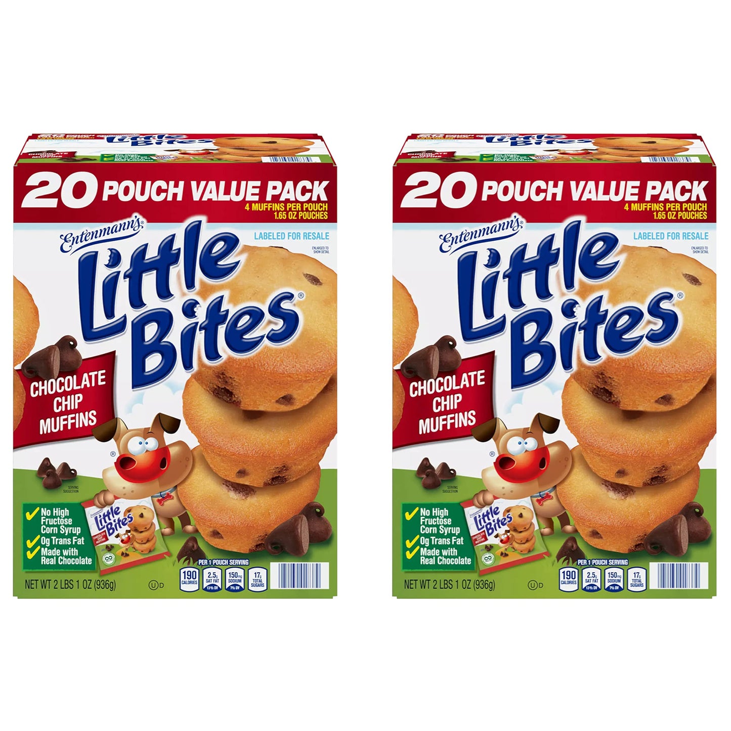 Entenmann's Little Bites Chocolate Chip Muffins -- 1.65 oz., 20 pk.