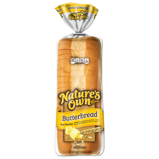 Nature's Own Butterbread White Bread Loaf, 20 oz -- Pack of 2