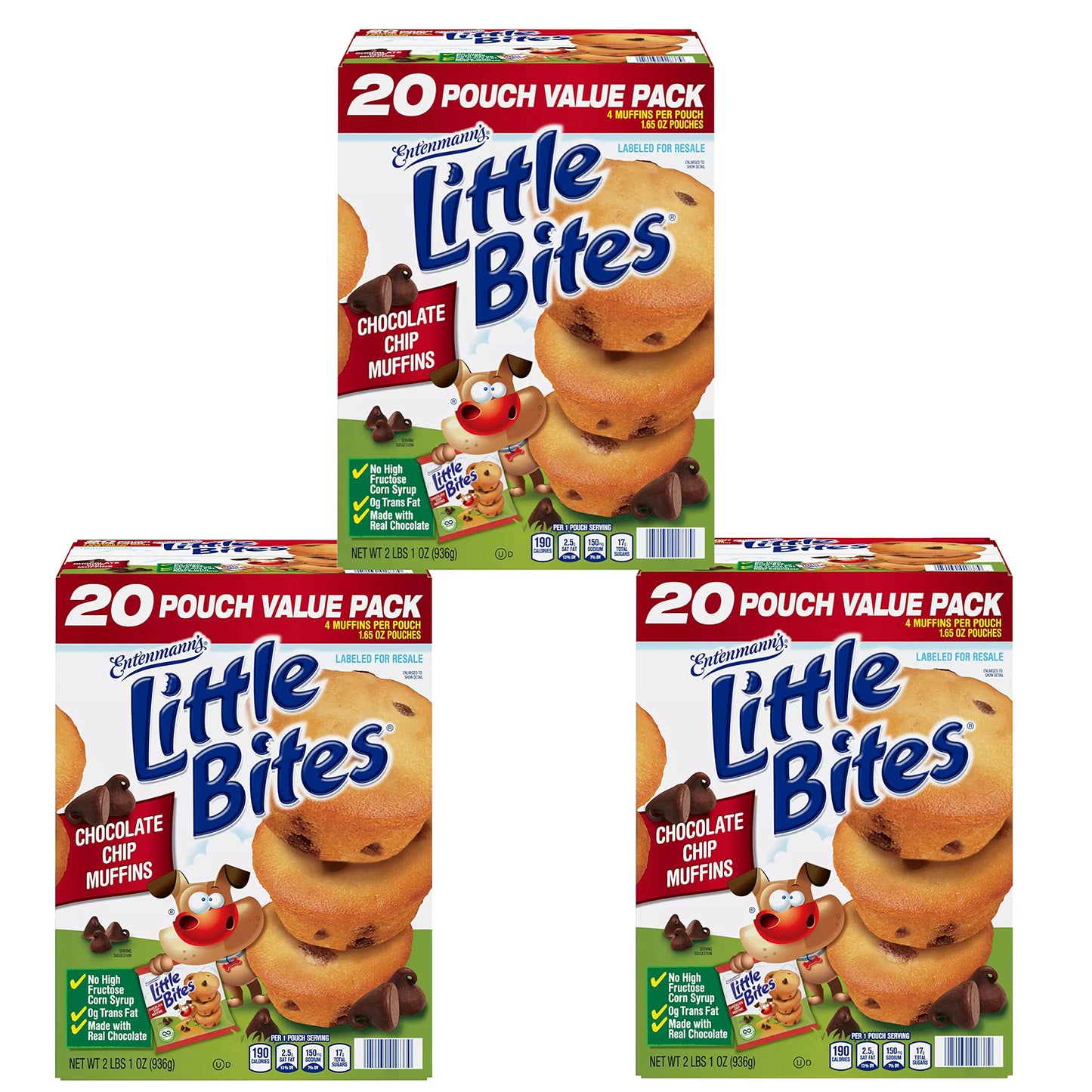 Entenmann's Little Bites Chocolate Chip Muffins -- 1.65 oz., 20 pk.