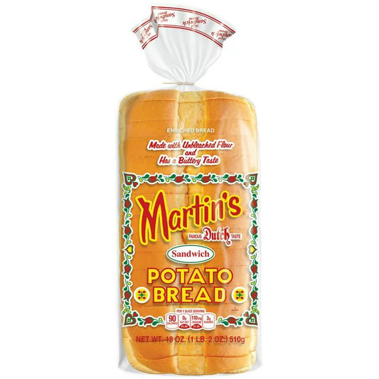 Martin's Sandwich Potato Bread Loaf, 18 oz, 16 Count -- Pack of 2